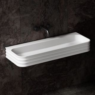 Подвесная раковина ABBER Stein AS2651-0.8 80см белый матовый